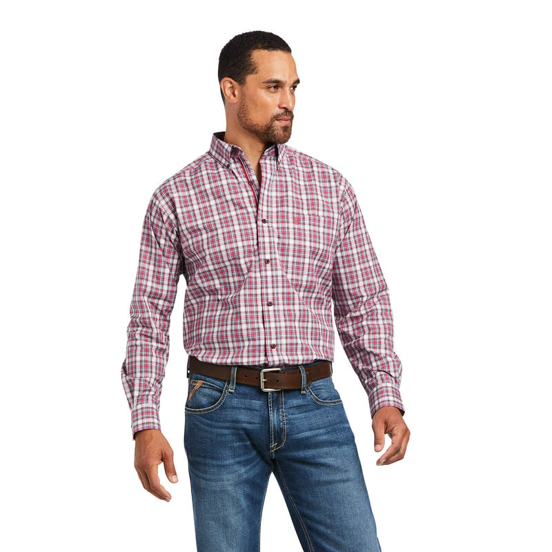 Camisas Ariat Pro Series Judson Classic Fit Rosas/Blancas Hombre - Chile 984-SAHMFJ